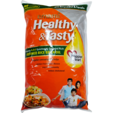 Emami Healthy AND Tasty Refined Rice Bran Oil Pouch 1LT RS 100
